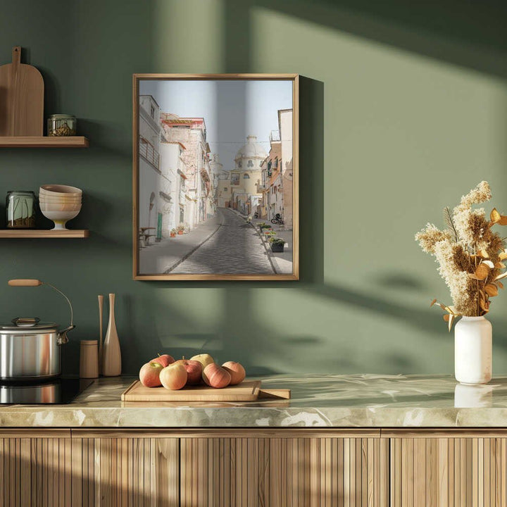 Streets of Procida - Stretched Canvas, Poster or Fine Art Print - I Heart Wall Art - Poster Print, Canvas Print or Framed Art Print