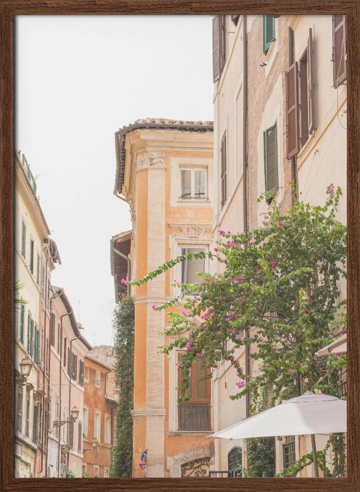 Streets of Rome - Stretched Canvas, Poster or Fine Art Print I Heart Wall Art