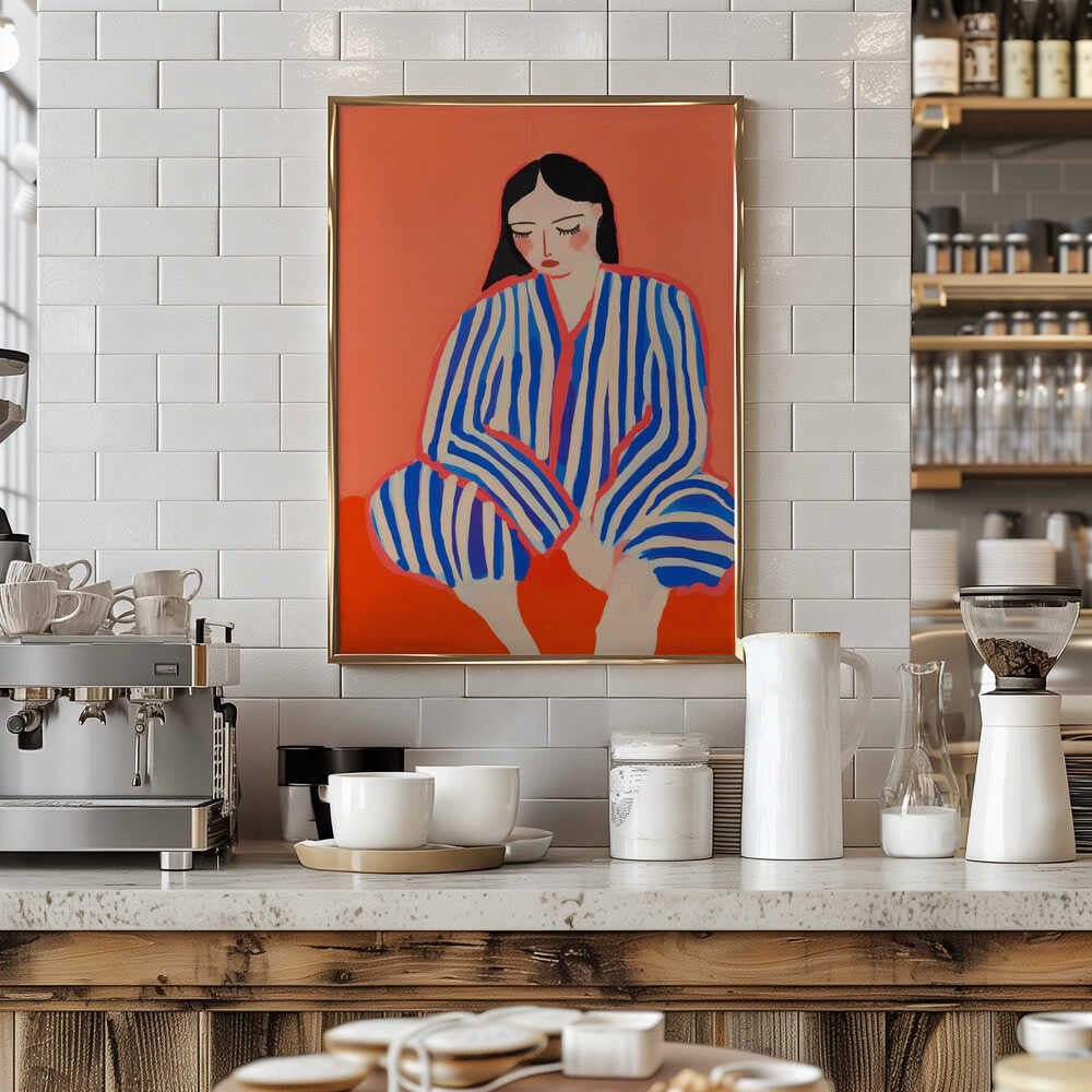 Striped Reflection - Stretched Canvas, Poster or Fine Art Print - I Heart Wall Art - Poster Print, Canvas Print or Framed Art Print