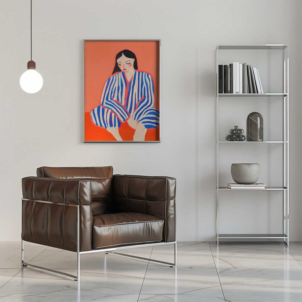 Striped Reflection - Stretched Canvas, Poster or Fine Art Print - I Heart Wall Art - Poster Print, Canvas Print or Framed Art Print