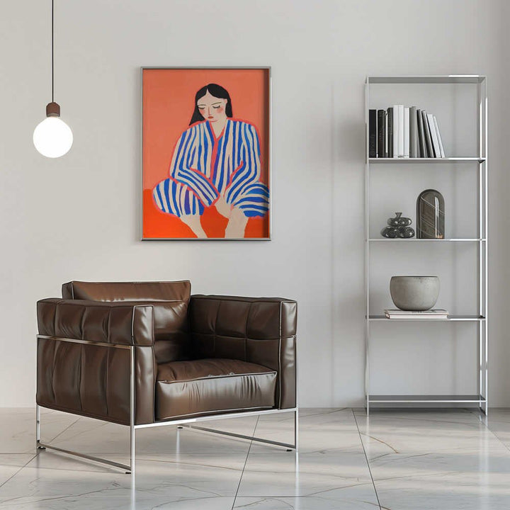 Striped Reflection - Stretched Canvas, Poster or Fine Art Print - I Heart Wall Art - Poster Print, Canvas Print or Framed Art Print