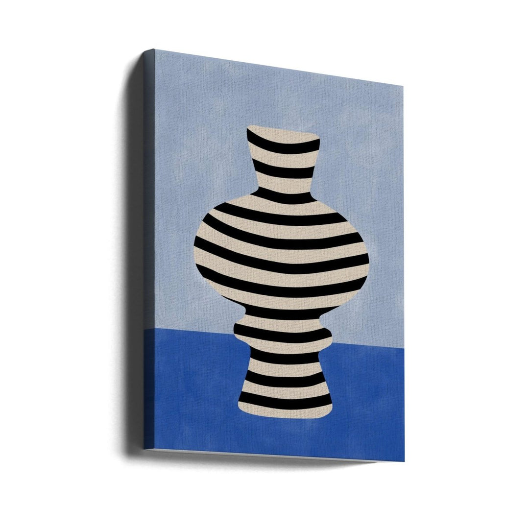 Striped Vase Illusion - Stretched Canvas, Poster or Fine Art Print - I Heart Wall Art - Poster Print, Canvas Print or Framed Art Print