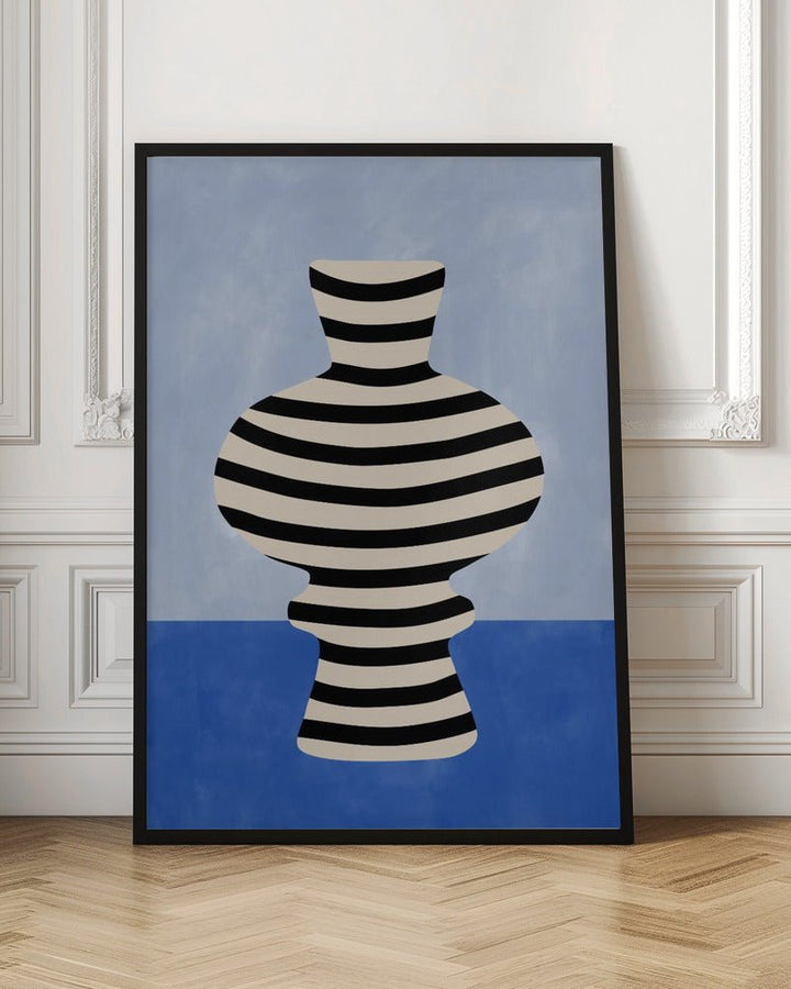 Striped Vase Illusion - Stretched Canvas, Poster or Fine Art Print - I Heart Wall Art - Poster Print, Canvas Print or Framed Art Print