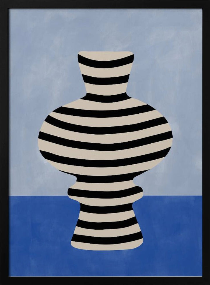 Striped Vase Illusion - Stretched Canvas, Poster or Fine Art Print - I Heart Wall Art - Poster Print, Canvas Print or Framed Art Print