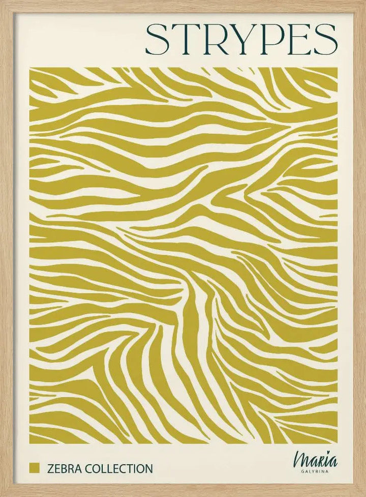 STRIPES. Zebra Collection - Stretched Canvas, Poster or Fine Art Print I Heart Wall Art