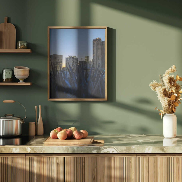 Stunning Los Angeles Skyline at Dusk - Stretched Canvas, Poster or Fine Art Print - I Heart Wall Art - Poster Print, Canvas Print or Framed Art Print