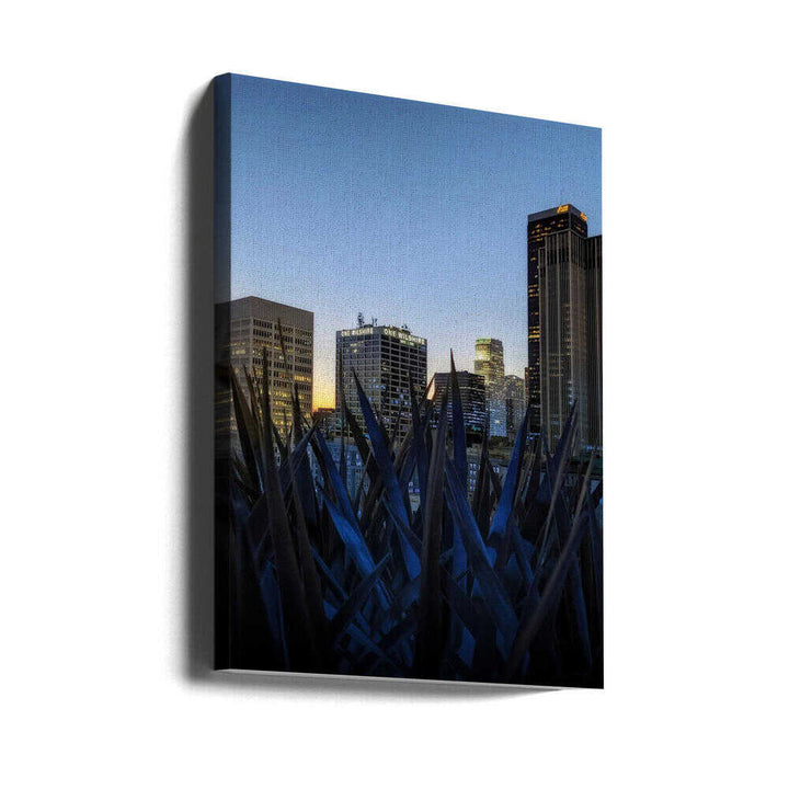 Stunning Los Angeles Skyline at Dusk - Stretched Canvas, Poster or Fine Art Print - I Heart Wall Art - Poster Print, Canvas Print or Framed Art Print