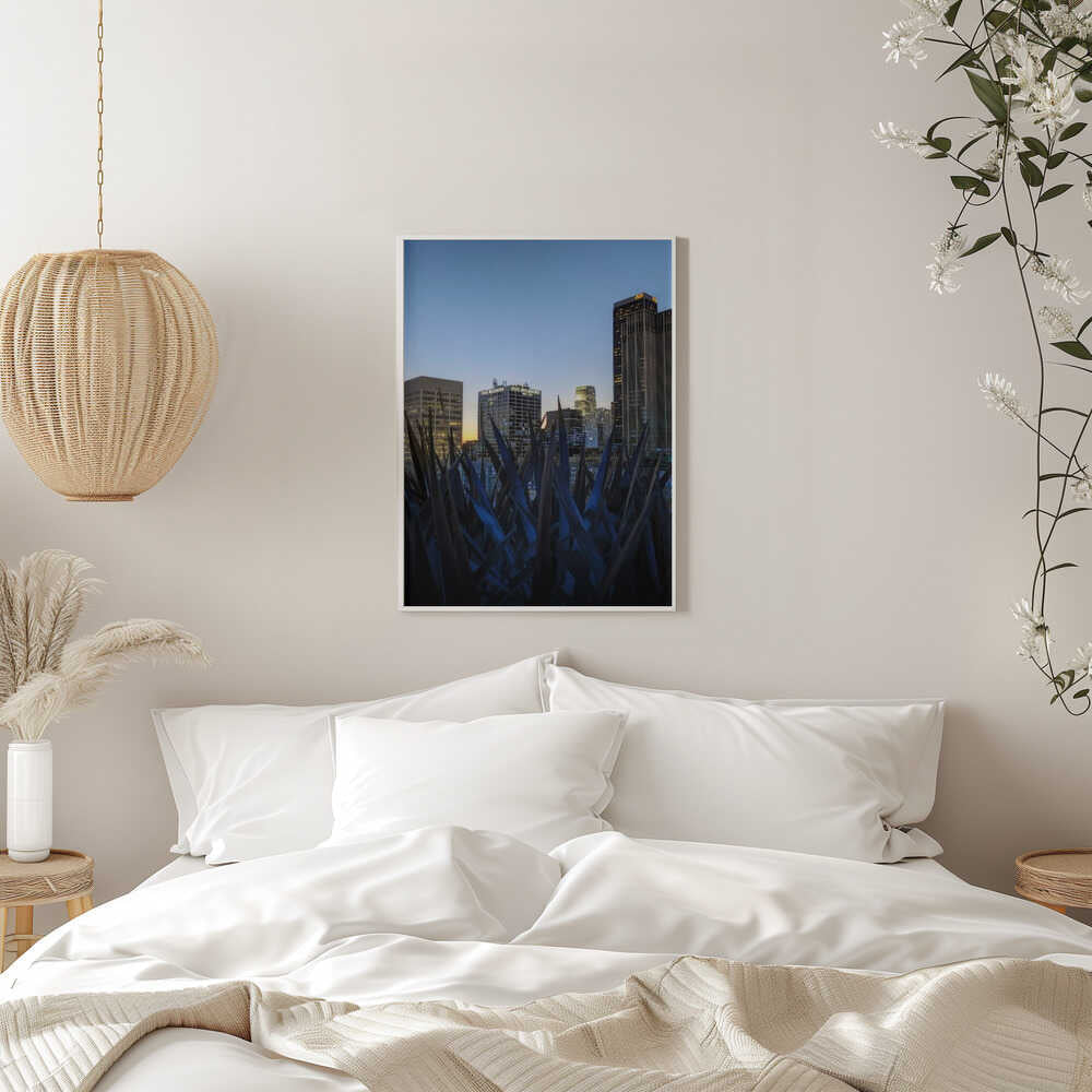 Stunning Los Angeles Skyline at Dusk - Stretched Canvas, Poster or Fine Art Print - I Heart Wall Art - Poster Print, Canvas Print or Framed Art Print