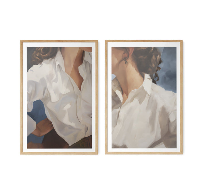 Style - Two Piece Set of Contemporary Women As Stretched Canvases or Fine Art Prints