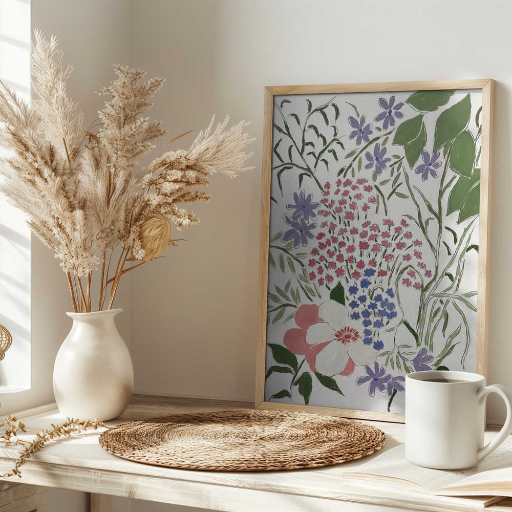 Summer Blossoms - Stretched Canvas, Poster or Fine Art Print - I Heart Wall Art - Poster Print, Canvas Print or Framed Art Print