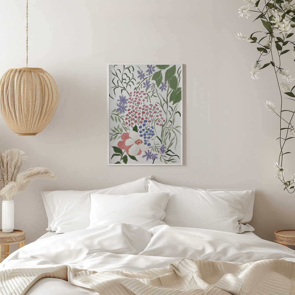Summer Blossoms - Stretched Canvas, Poster or Fine Art Print - I Heart Wall Art - Poster Print, Canvas Print or Framed Art Print