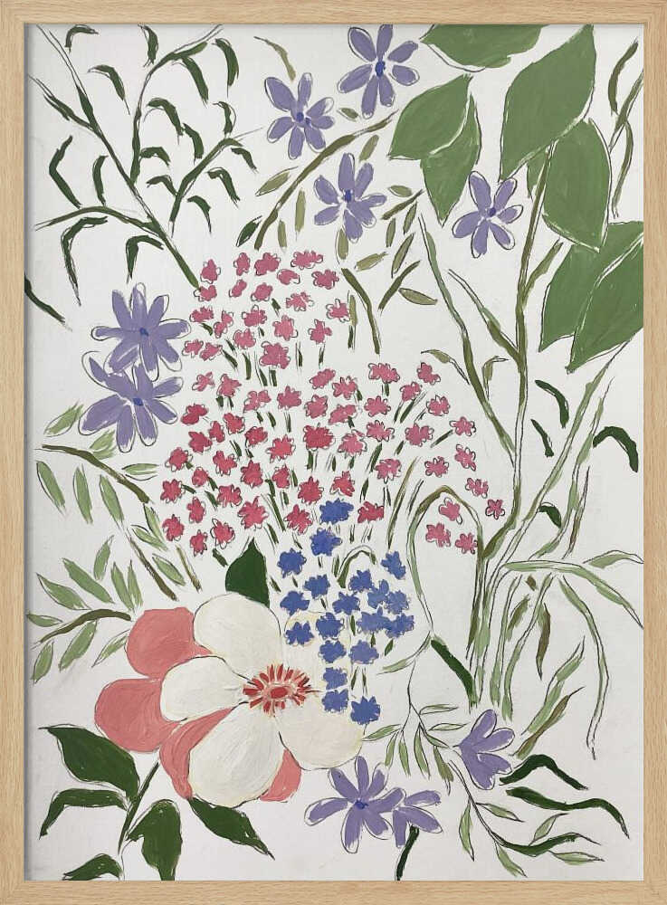Summer Blossoms - Stretched Canvas, Poster or Fine Art Print - I Heart Wall Art - Poster Print, Canvas Print or Framed Art Print