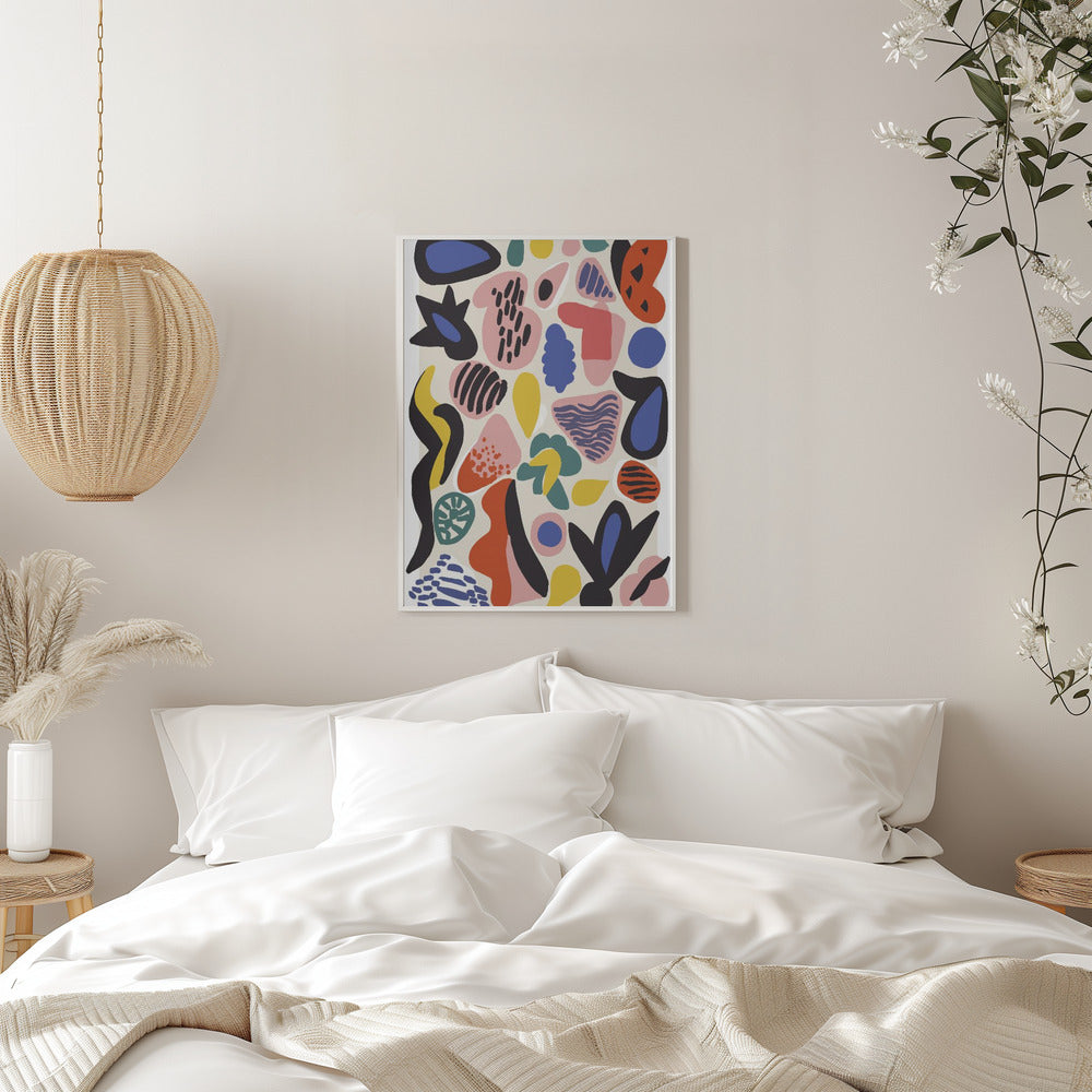 Summer Collection No 5 - Stretched Canvas, Poster or Fine Art Print I Heart Wall Art
