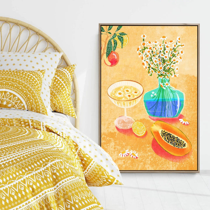 Summer Day Vibes by Raissa Oltmanns - Stretched Canvas Print or Framed Fine Art Print - Artwork I Heart Wall Art Australia 