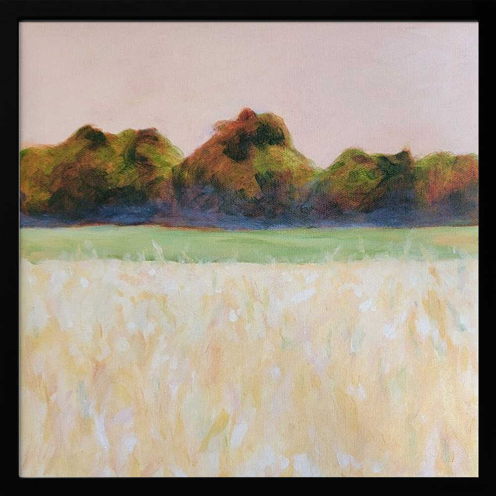 Summer Field - Square Stretched Canvas, Poster or Fine Art Print - I Heart Wall Art - Poster Print, Canvas Print or Framed Art Print