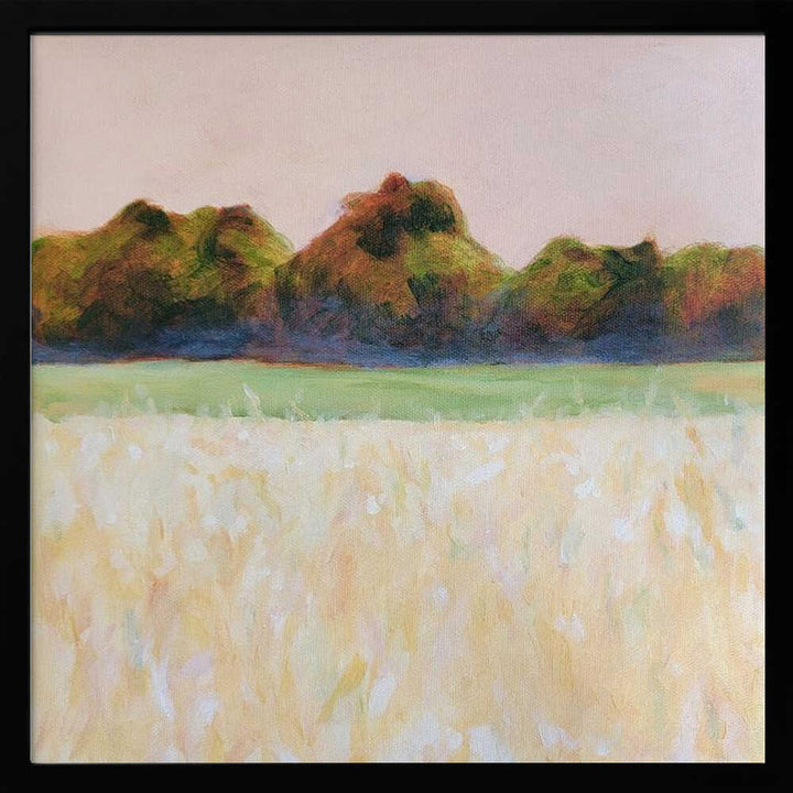 Summer Field - Square Stretched Canvas, Poster or Fine Art Print - I Heart Wall Art - Poster Print, Canvas Print or Framed Art Print