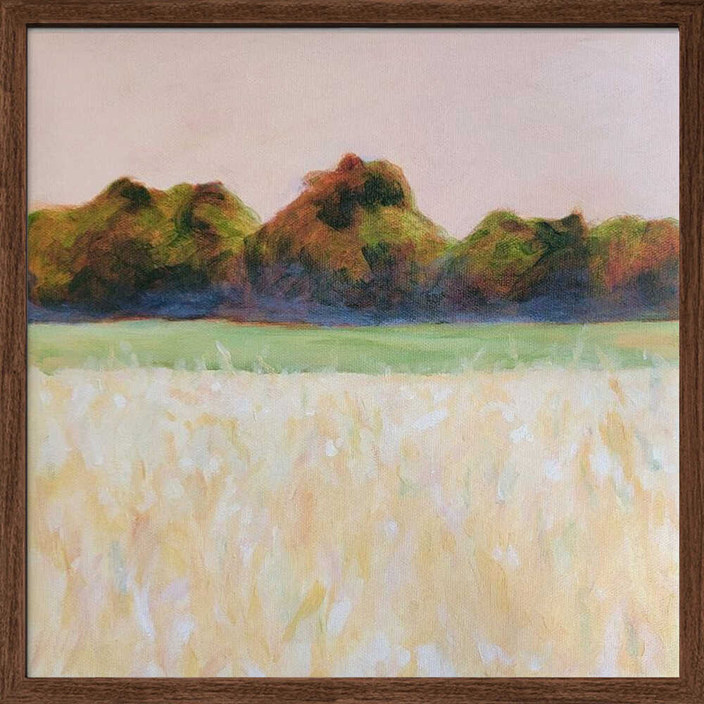 Summer Field - Square Stretched Canvas, Poster or Fine Art Print - I Heart Wall Art - Poster Print, Canvas Print or Framed Art Print