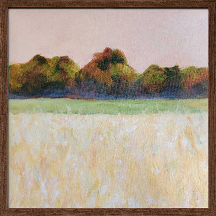 Summer Field - Square Stretched Canvas, Poster or Fine Art Print - I Heart Wall Art - Poster Print, Canvas Print or Framed Art Print