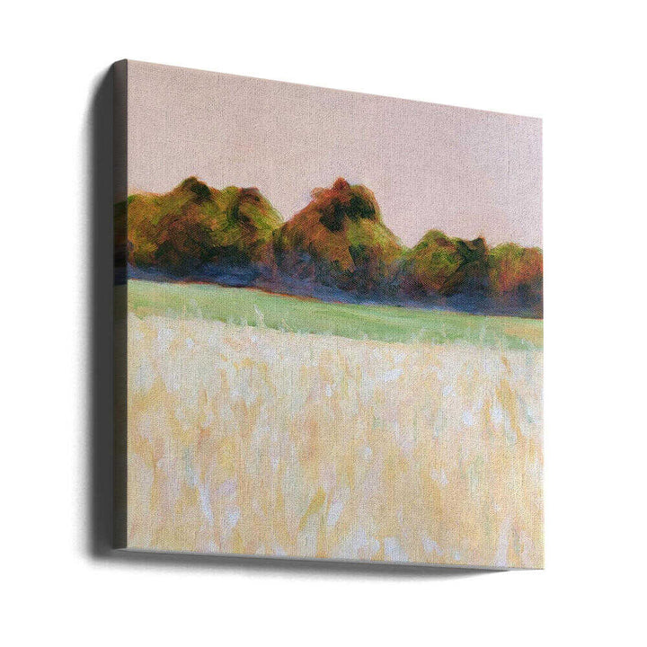 Summer Field - Square Stretched Canvas, Poster or Fine Art Print - I Heart Wall Art - Poster Print, Canvas Print or Framed Art Print
