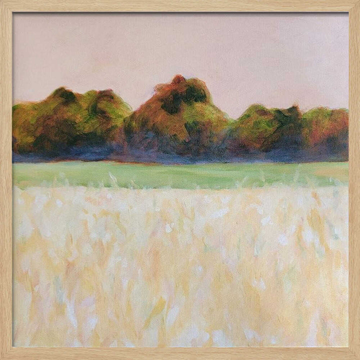 Summer Field - Square Stretched Canvas, Poster or Fine Art Print - I Heart Wall Art - Poster Print, Canvas Print or Framed Art Print