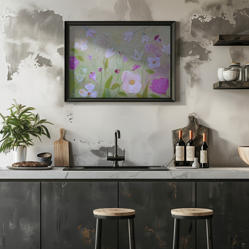 Summer Garden - Stretched Canvas, Poster or Fine Art Print I Heart Wall Art