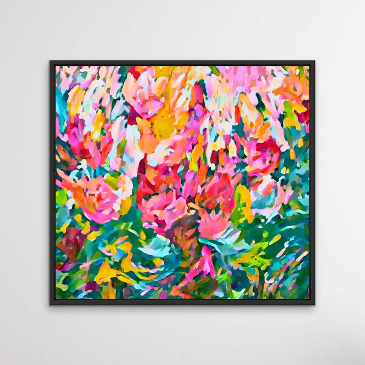 Summer Loving - Bright Floral Colourful Abstract Wall Art Print - I Heart Wall Art