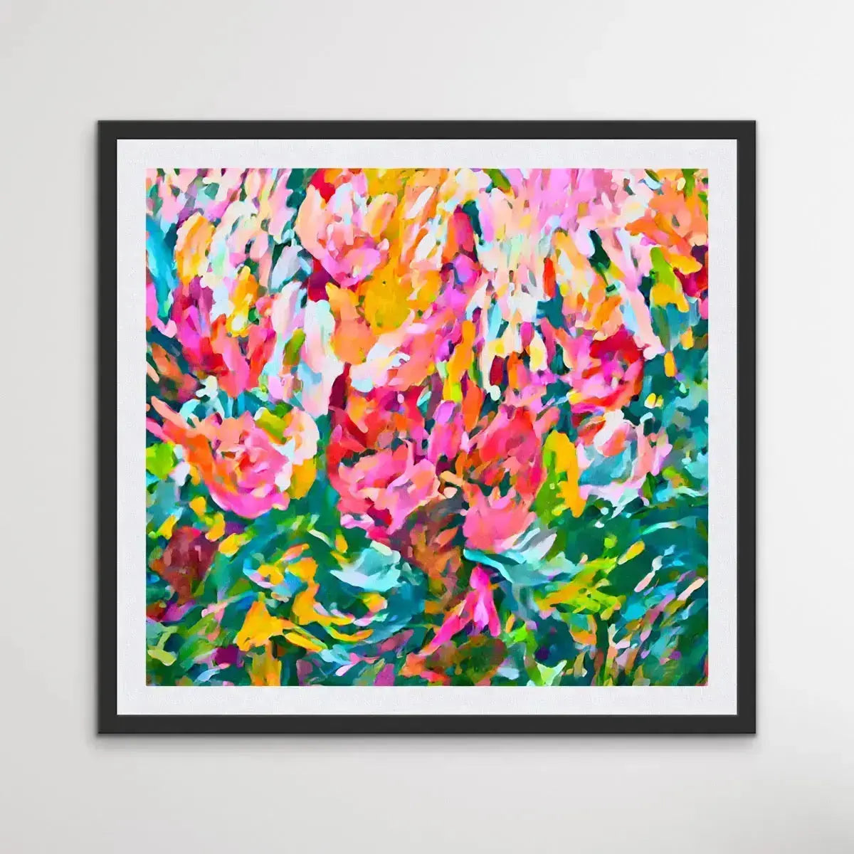 Summer Loving - Bright Floral Colourful Abstract Wall Art Print - I Heart Wall Art