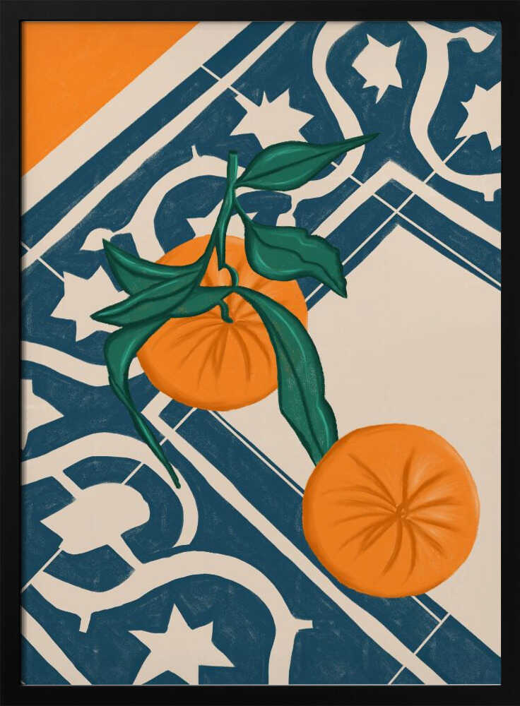 SUMMER MANDARINS - Stretched Canvas, Poster or Fine Art Print - I Heart Wall Art - Poster Print, Canvas Print or Framed Art Print