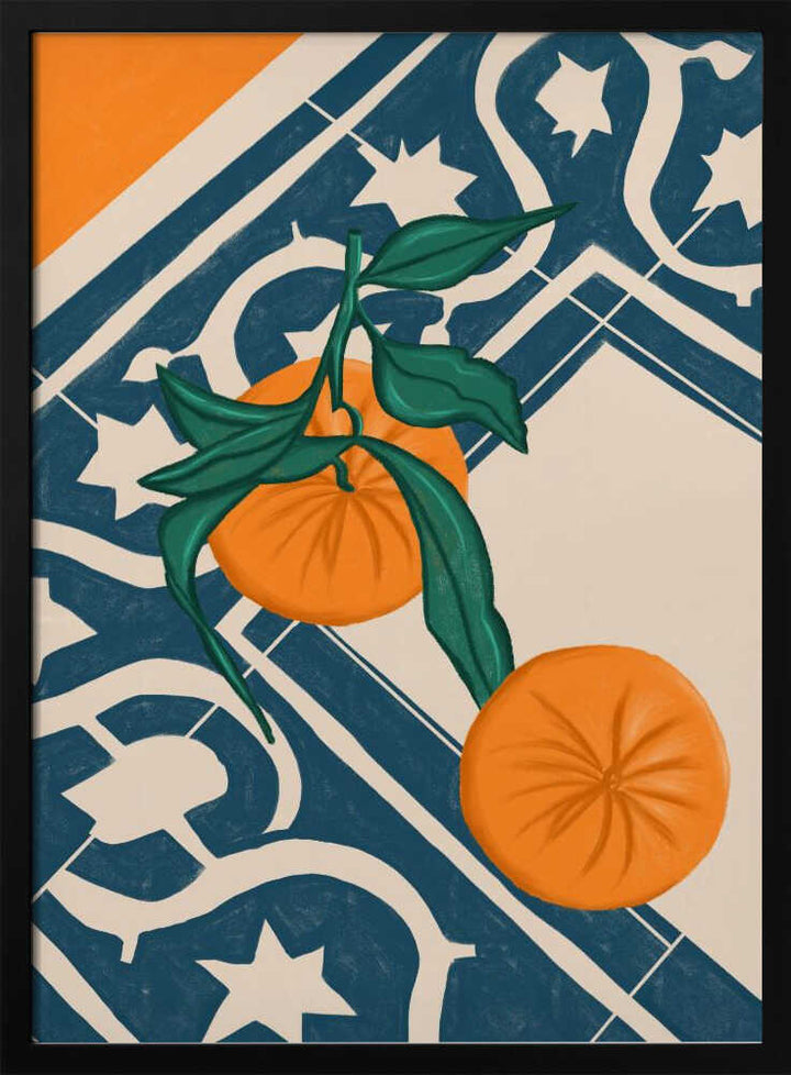 SUMMER MANDARINS - Stretched Canvas, Poster or Fine Art Print - I Heart Wall Art - Poster Print, Canvas Print or Framed Art Print
