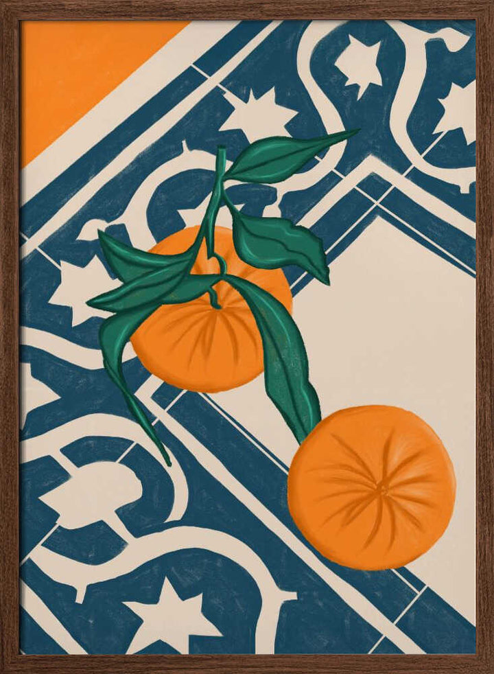 SUMMER MANDARINS - Stretched Canvas, Poster or Fine Art Print - I Heart Wall Art - Poster Print, Canvas Print or Framed Art Print