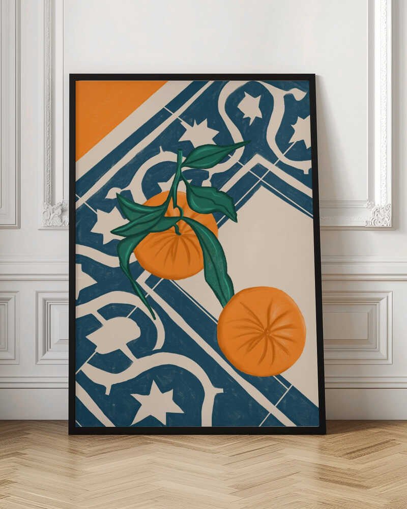 SUMMER MANDARINS - Stretched Canvas, Poster or Fine Art Print - I Heart Wall Art - Poster Print, Canvas Print or Framed Art Print
