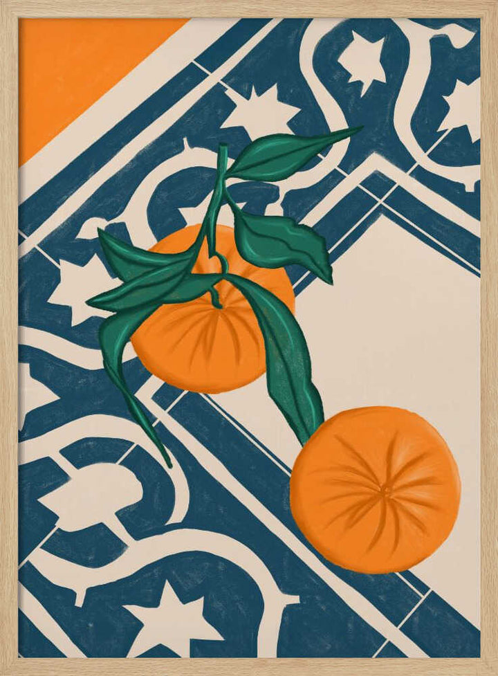 SUMMER MANDARINS - Stretched Canvas, Poster or Fine Art Print - I Heart Wall Art - Poster Print, Canvas Print or Framed Art Print