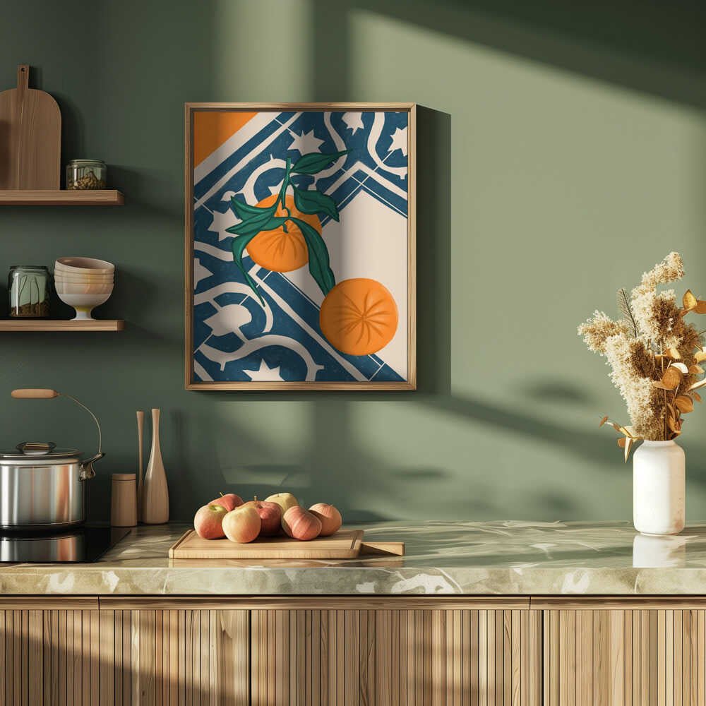 SUMMER MANDARINS - Stretched Canvas, Poster or Fine Art Print - I Heart Wall Art - Poster Print, Canvas Print or Framed Art Print