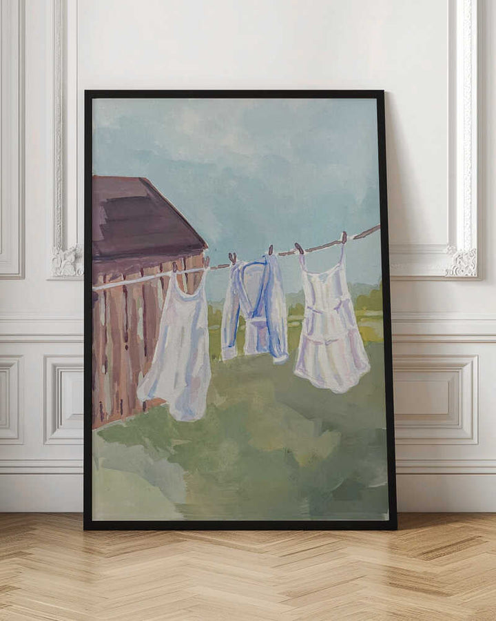 Summer On The Line - Stretched Canvas, Poster or Fine Art Print - I Heart Wall Art - Poster Print, Canvas Print or Framed Art Print
