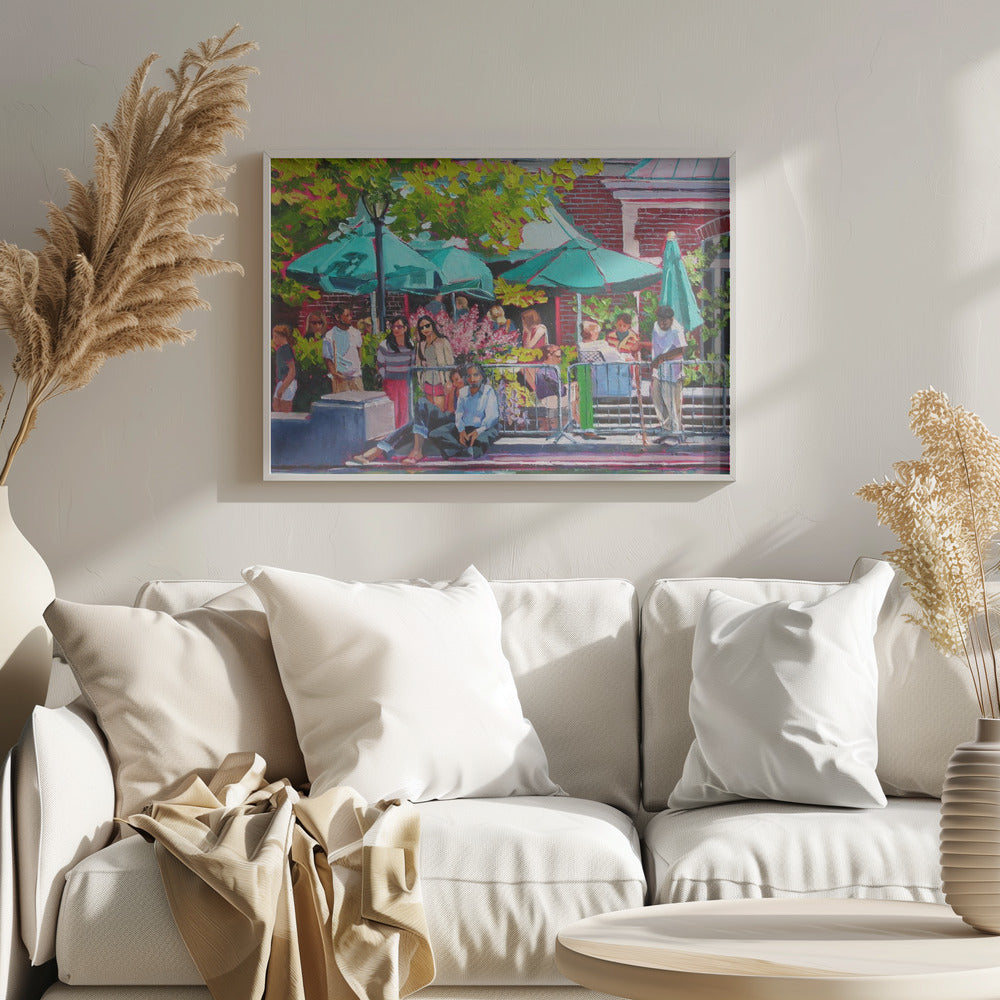Summer Roses - Stretched Canvas, Poster or Fine Art Print I Heart Wall Art