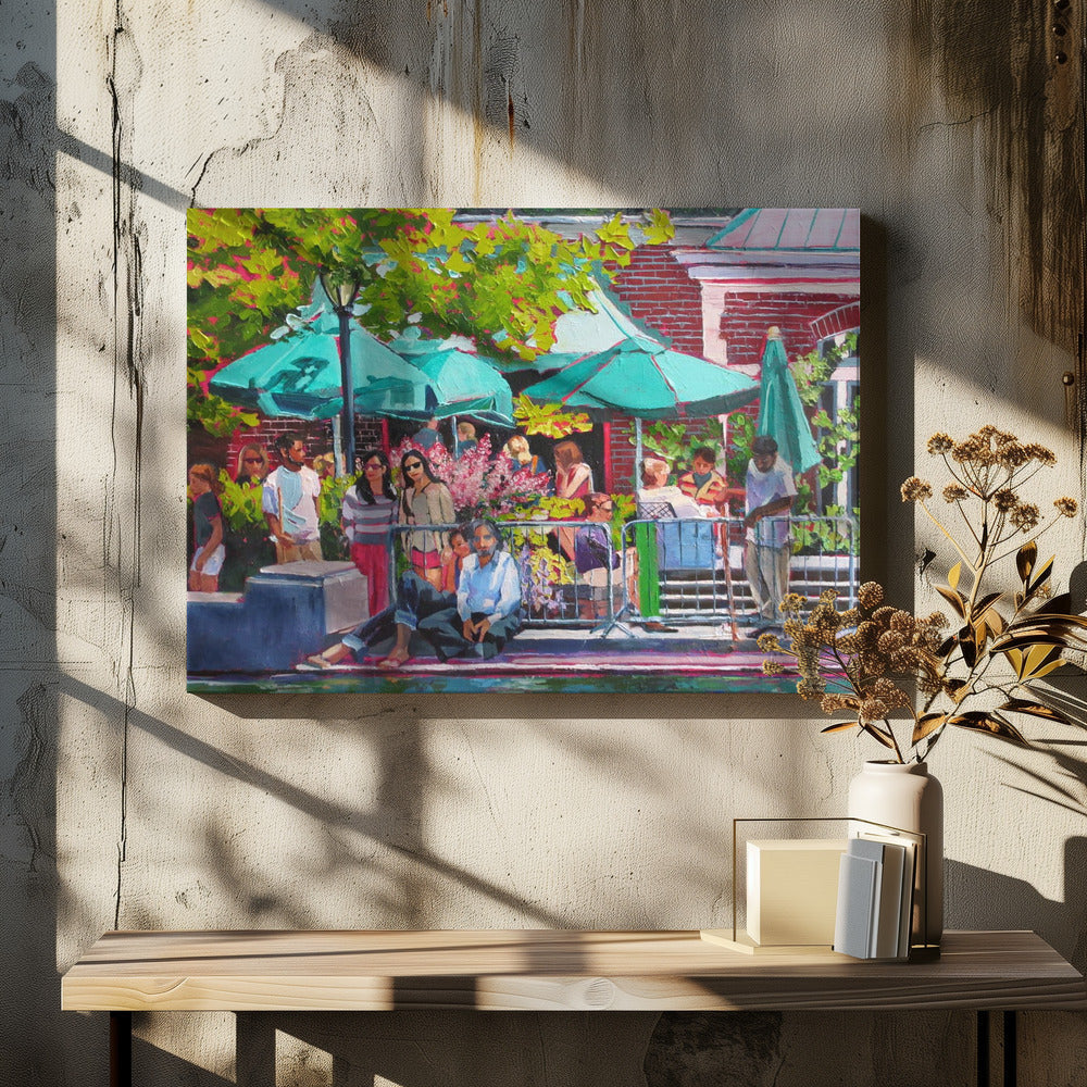 Summer Roses - Stretched Canvas, Poster or Fine Art Print I Heart Wall Art