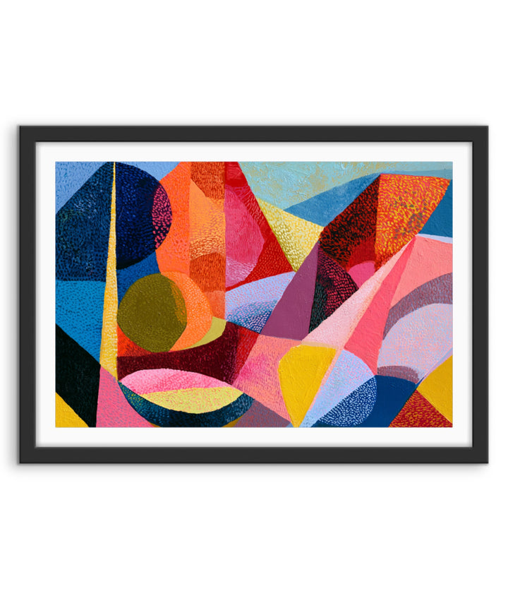 xxxx by IHeartStudio - Colourful Geometric Canvas Print (Copy)