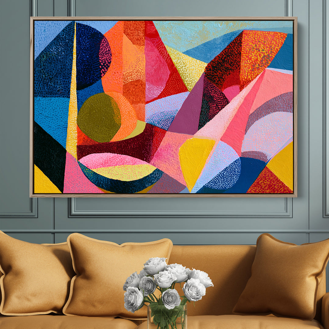 xxxx by IHeartStudio - Colourful Geometric Canvas Print (Copy)