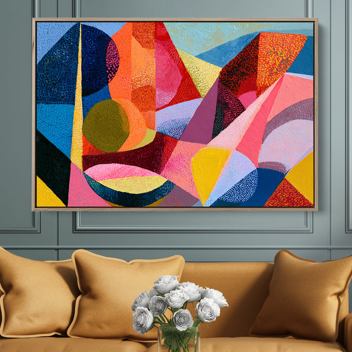 xxxx by IHeartStudio - Colourful Geometric Canvas Print (Copy)