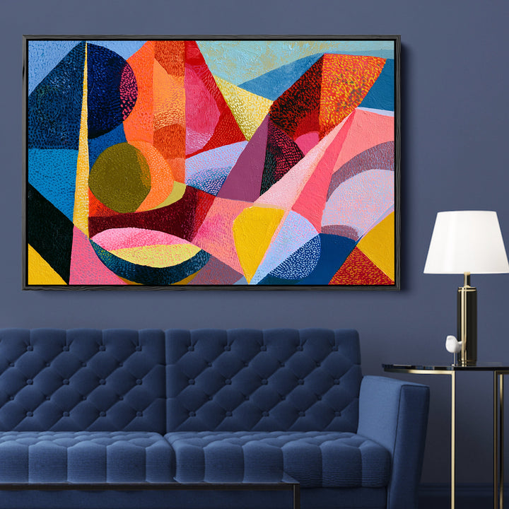 xxxx by IHeartStudio - Colourful Geometric Canvas Print (Copy)