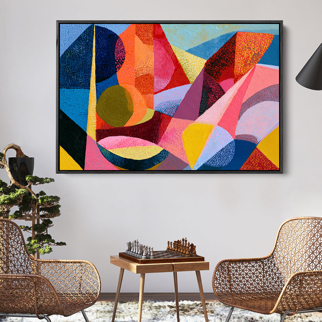 xxxx by IHeartStudio - Colourful Geometric Canvas Print (Copy)