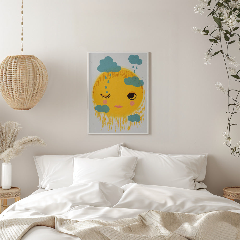 Sun And Rain - Stretched Canvas, Poster or Fine Art Print I Heart Wall Art