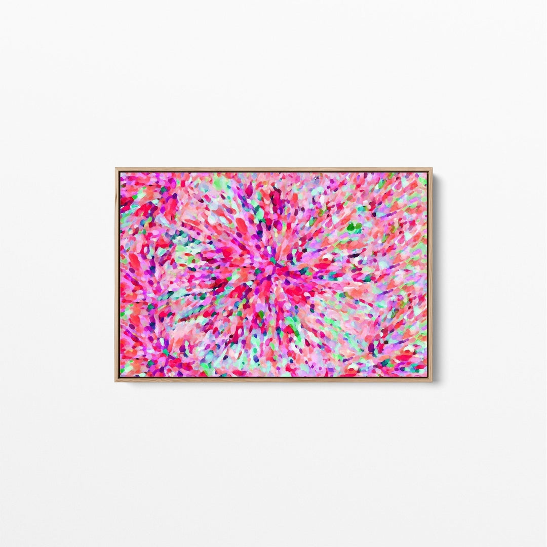 Sun Flare In Pink - Pink Abstract Artwork Wall Art - I Heart Wall Art