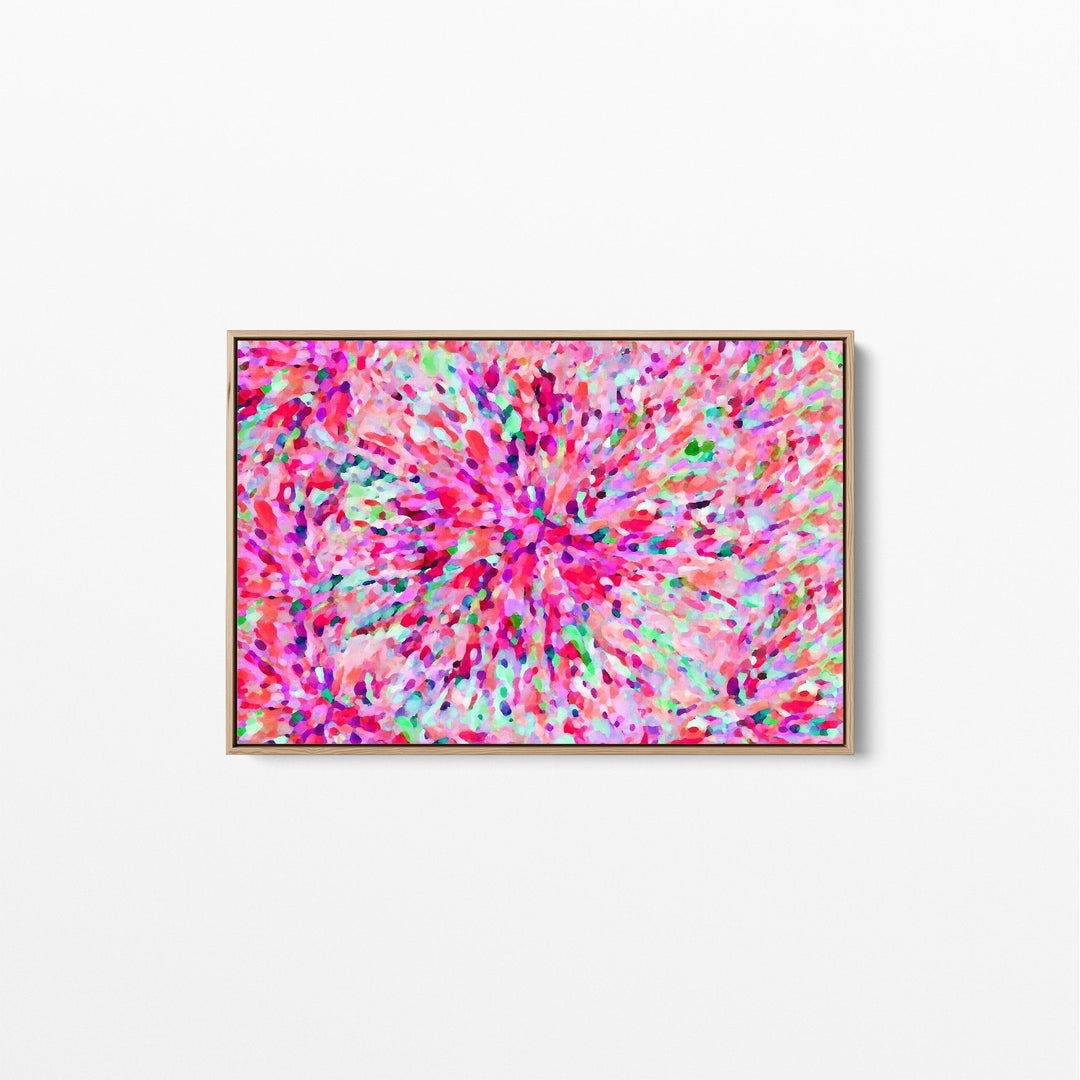Sun Flare In Pink - Pink Abstract Artwork Wall Art - I Heart Wall Art