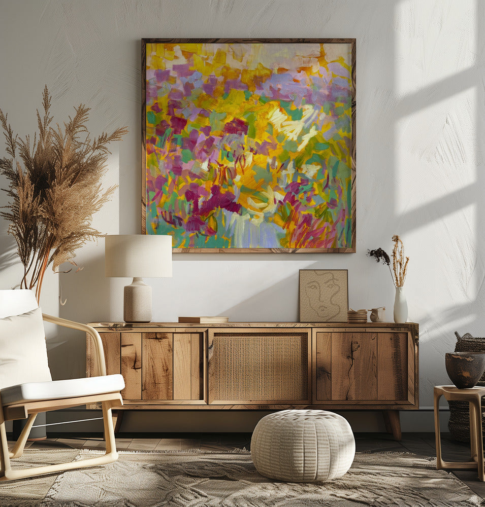 Df002sundance I - Square Stretched Canvas, Poster or Fine Art Print I Heart Wall Art