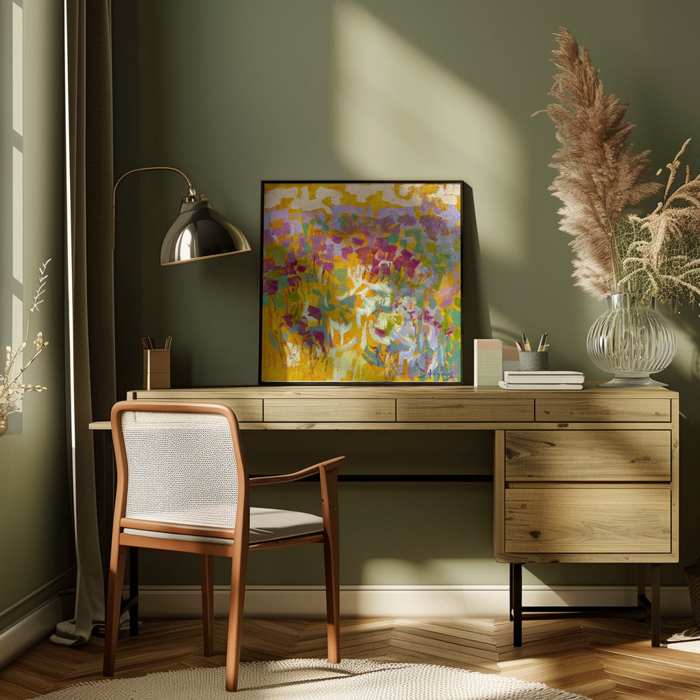 Df006sundance Ii - Square Stretched Canvas, Poster or Fine Art Print I Heart Wall Art
