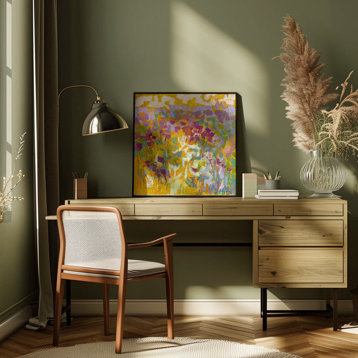 Df006sundance Ii - Square Stretched Canvas, Poster or Fine Art Print I Heart Wall Art