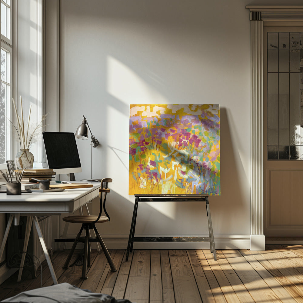 Df006sundance Ii - Square Stretched Canvas, Poster or Fine Art Print I Heart Wall Art