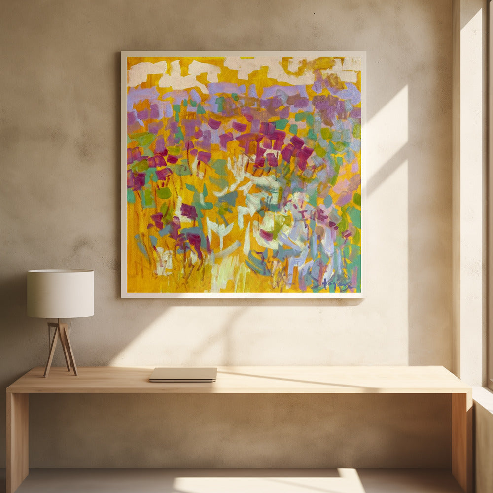 Df006sundance Ii - Square Stretched Canvas, Poster or Fine Art Print I Heart Wall Art
