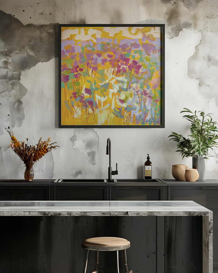 Df006sundance Ii - Square Stretched Canvas, Poster or Fine Art Print I Heart Wall Art